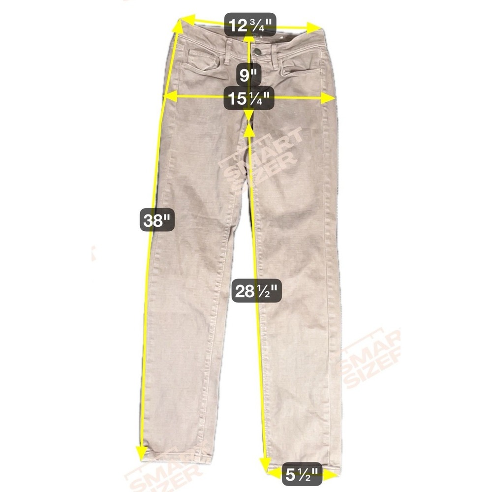 Ann Taylor Loft Women Modern Skinny Denim Pants Taupe Gray Size 24/00‎ Mid Rise - Picture 6 of 7